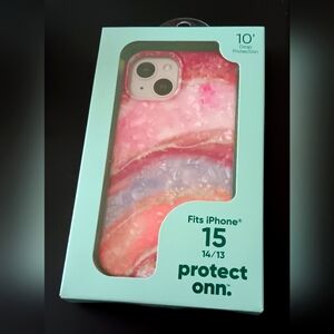 Iphone Case   - Pink Iridescent Agate (NWT)